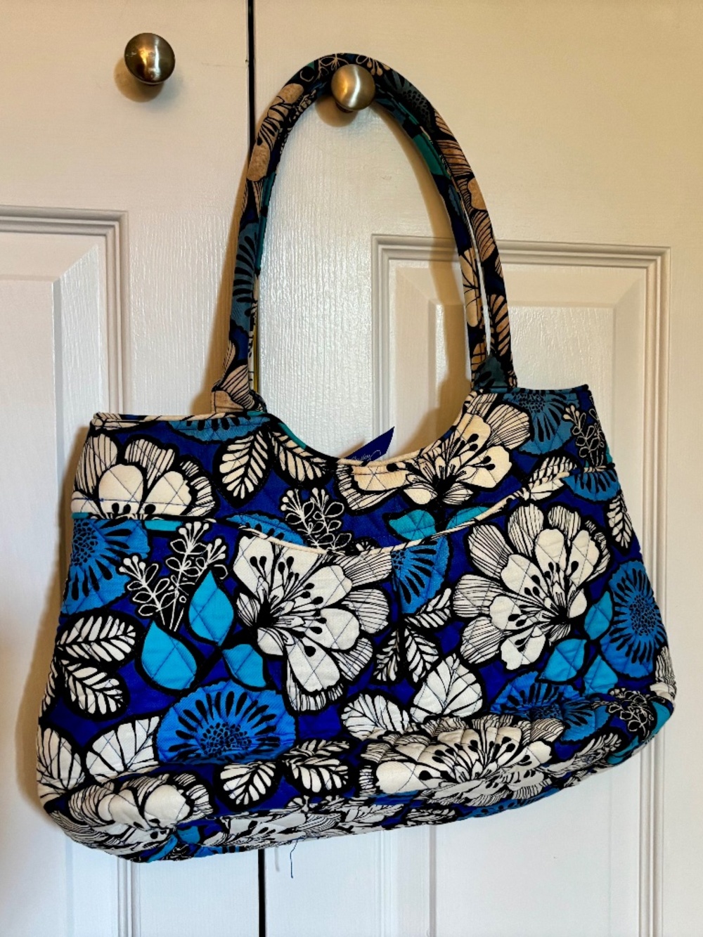 Vera Bradley Pleated Shoulder Bag in Blue Bayou Please Read Description